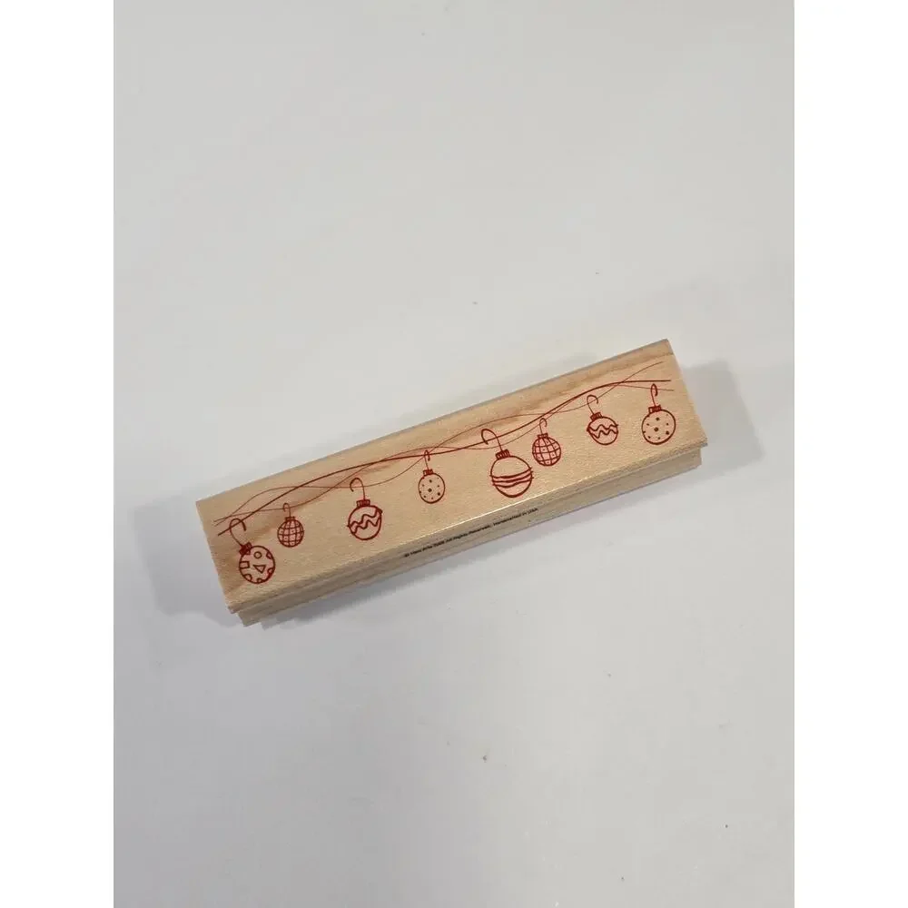 Hero Arts Rubber Stamp F4236 Wavy Ornaments Christmas Holiday Border Card Making